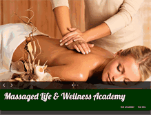 Tablet Screenshot of massagedlife.com